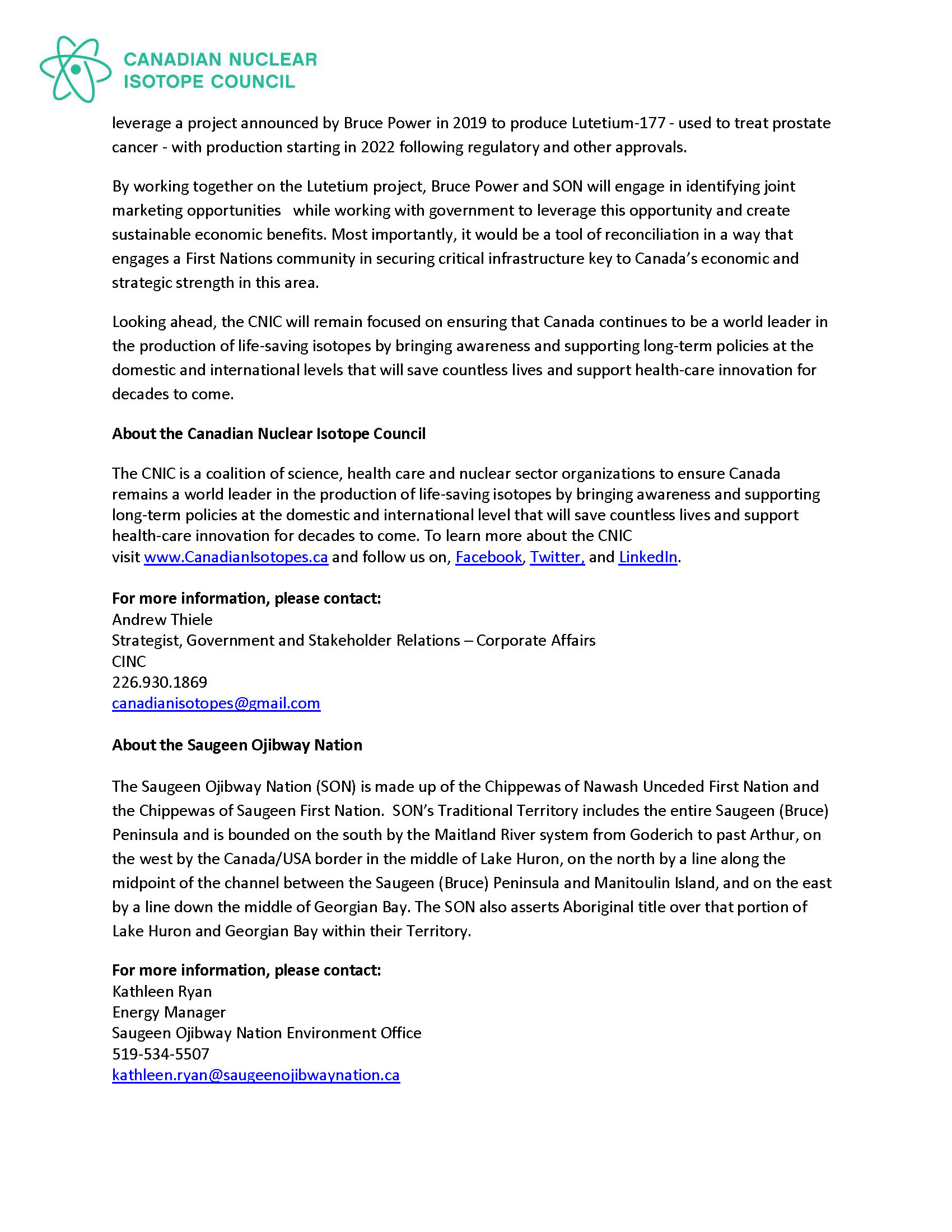 Nuclear Innovation Council press release page 2