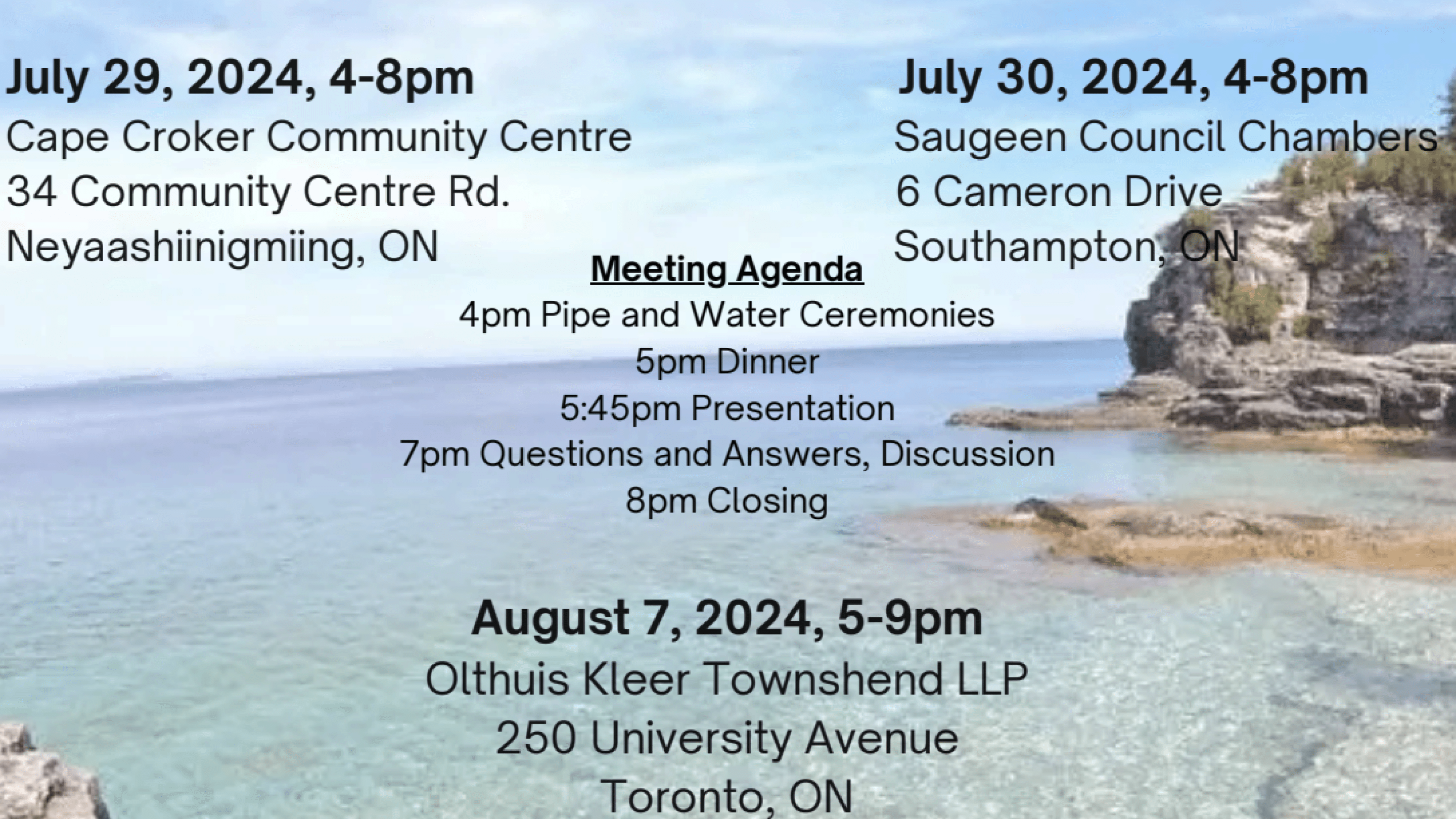 Land and Aboriginal Title Claim Community Meeting