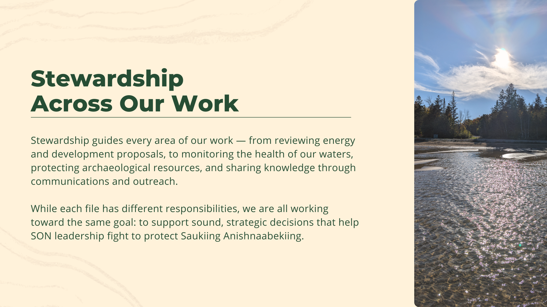 Stewardship Across Our Work
