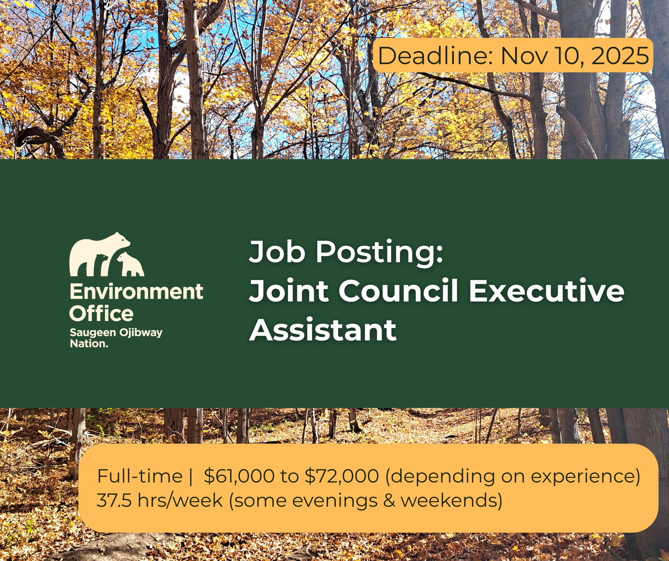 JC exec assistant job post
