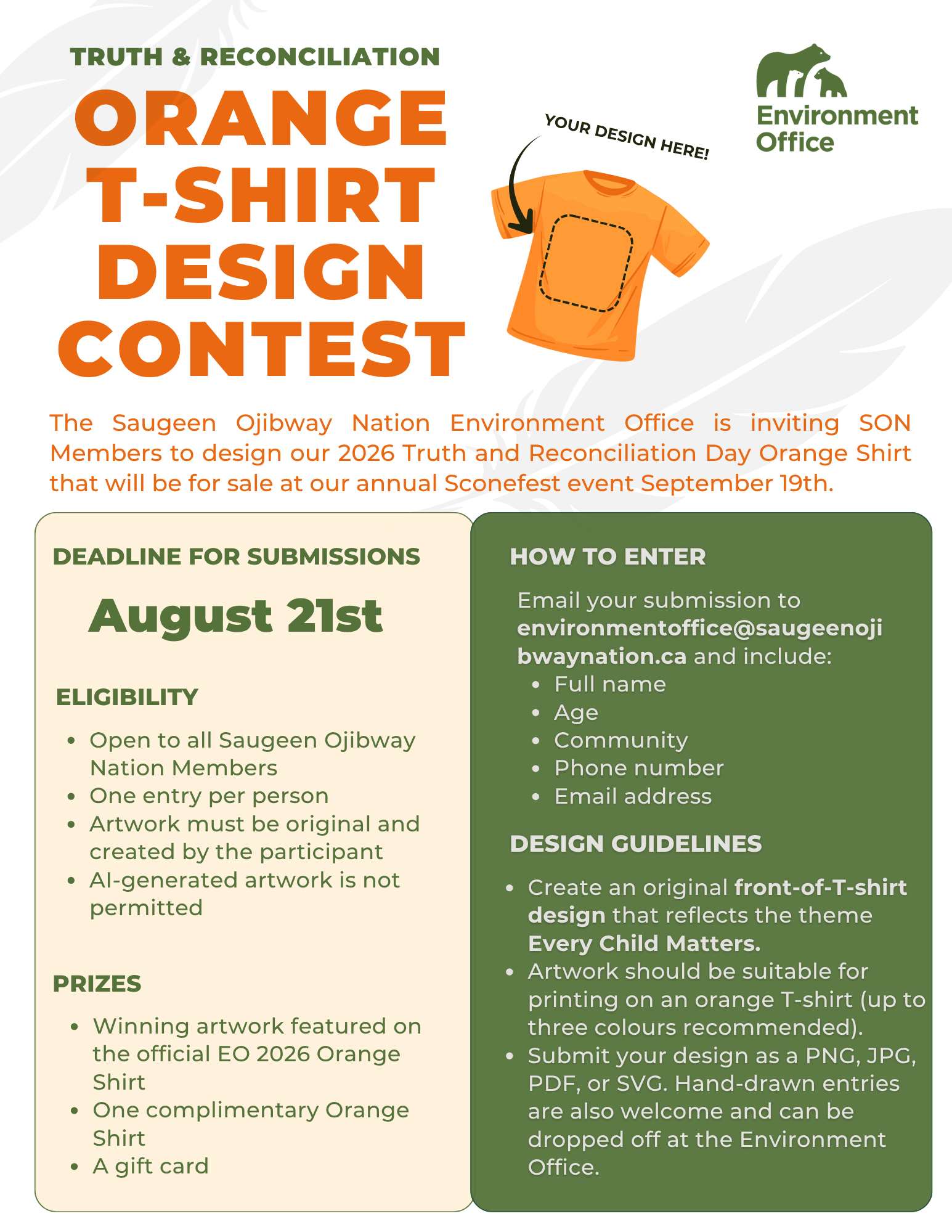 Orange Shirt Design contest