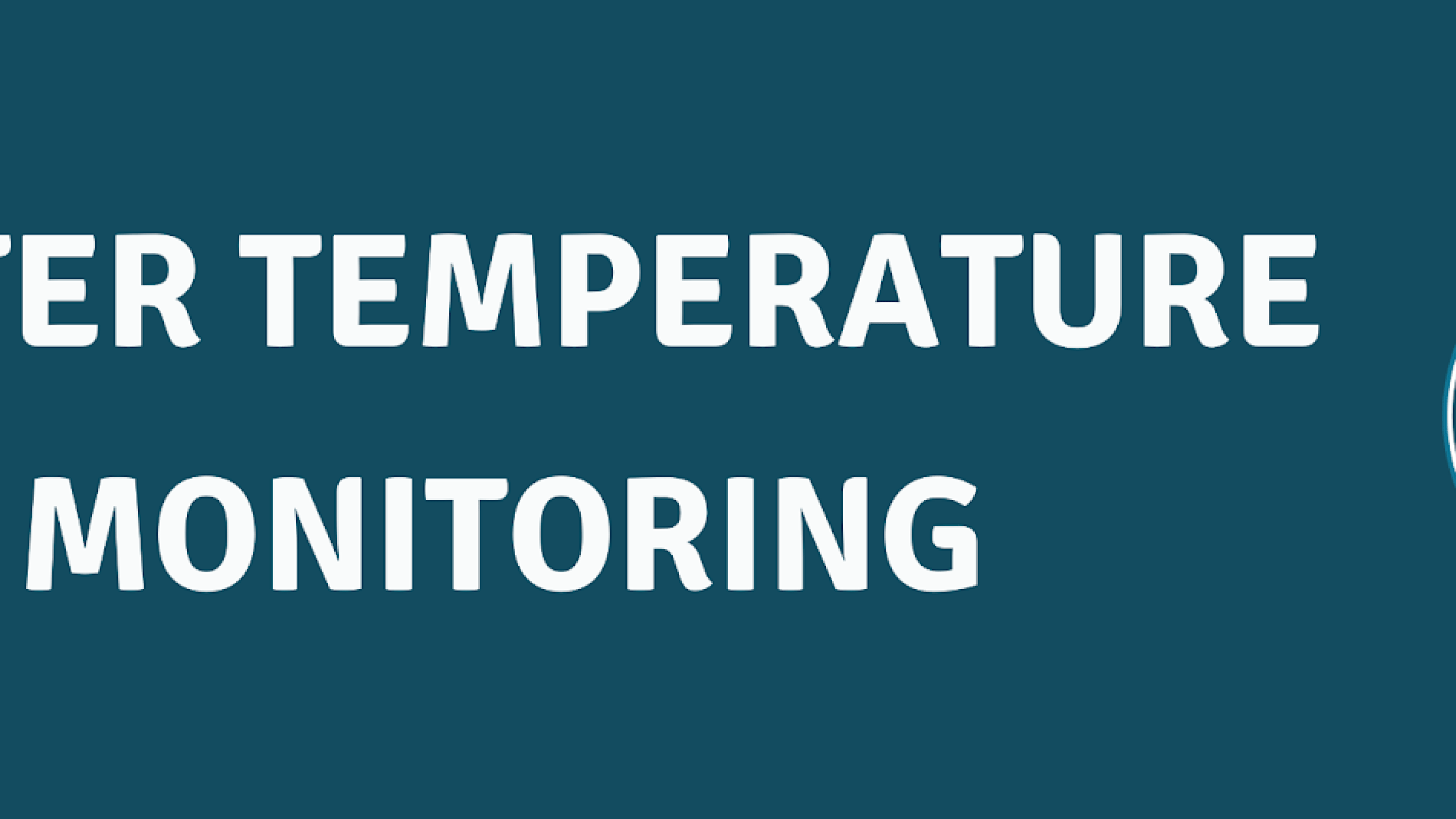 title card reading: "Water Temperature Monitoring."
